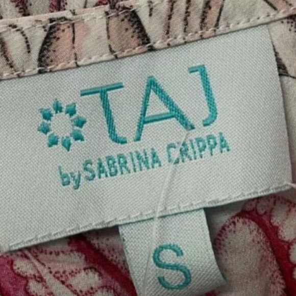 $515 Taj by Sabrina Women's Pink Kastoria Seashell Long-Sleeve Maxi Dress Size S - Picture 4 of 4